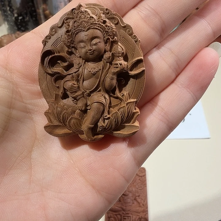 檀香木印度老山檀香重工度母牌子