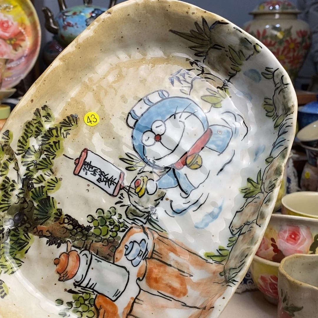 瓷片福利多多手绘陶瓷