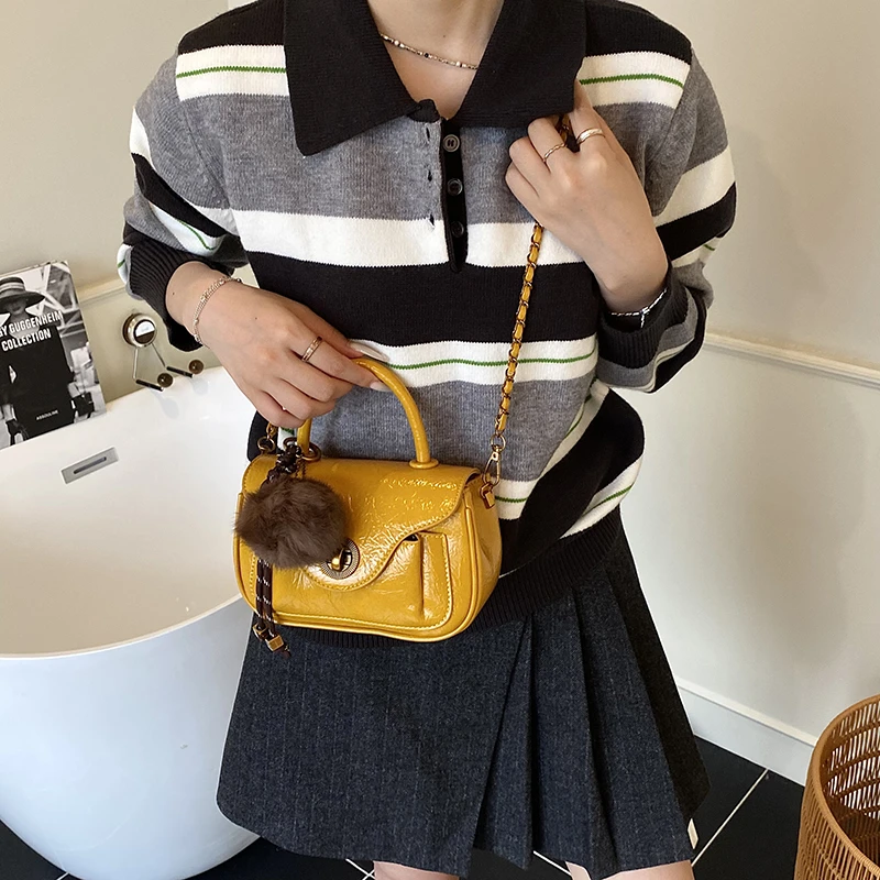 高级感精致手提包2025新款潮流网红时尚百搭单肩包洋气小众斜挎包