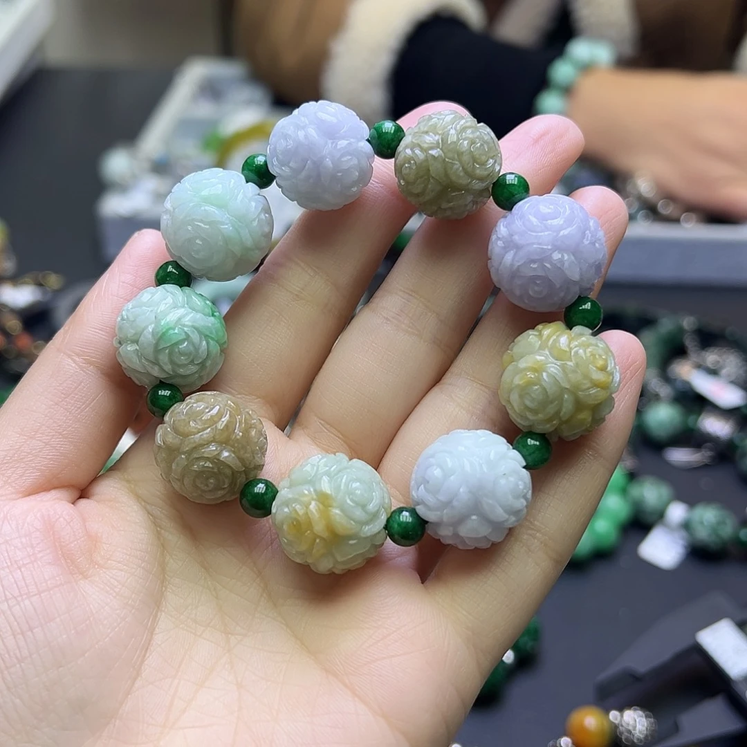 幽***溪翡翠未镶嵌手链799