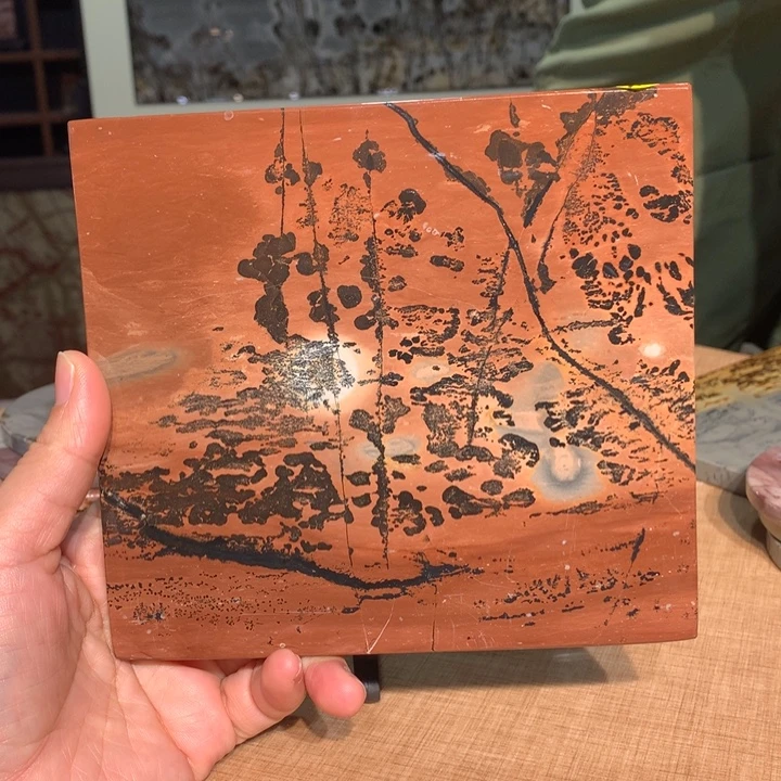 ，广西国画石摆件，收藏观赏