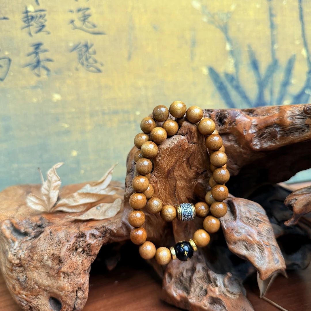 DA 1151-金丝楠木+千手观音黑隔珠+祥云隔珠金丝楠木（无礼盒）