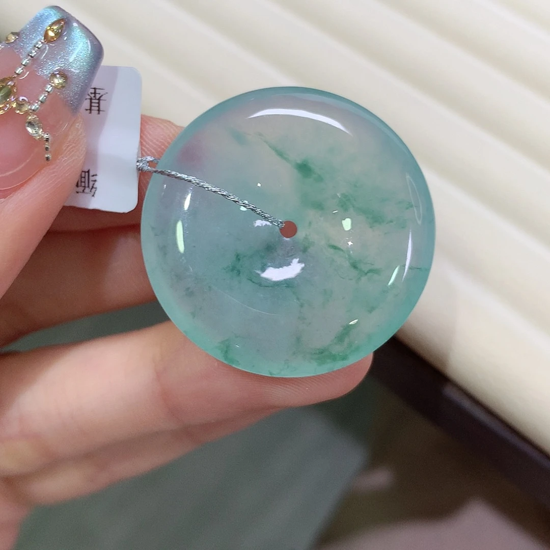 翡翠未镶嵌颈饰30,5-6.1