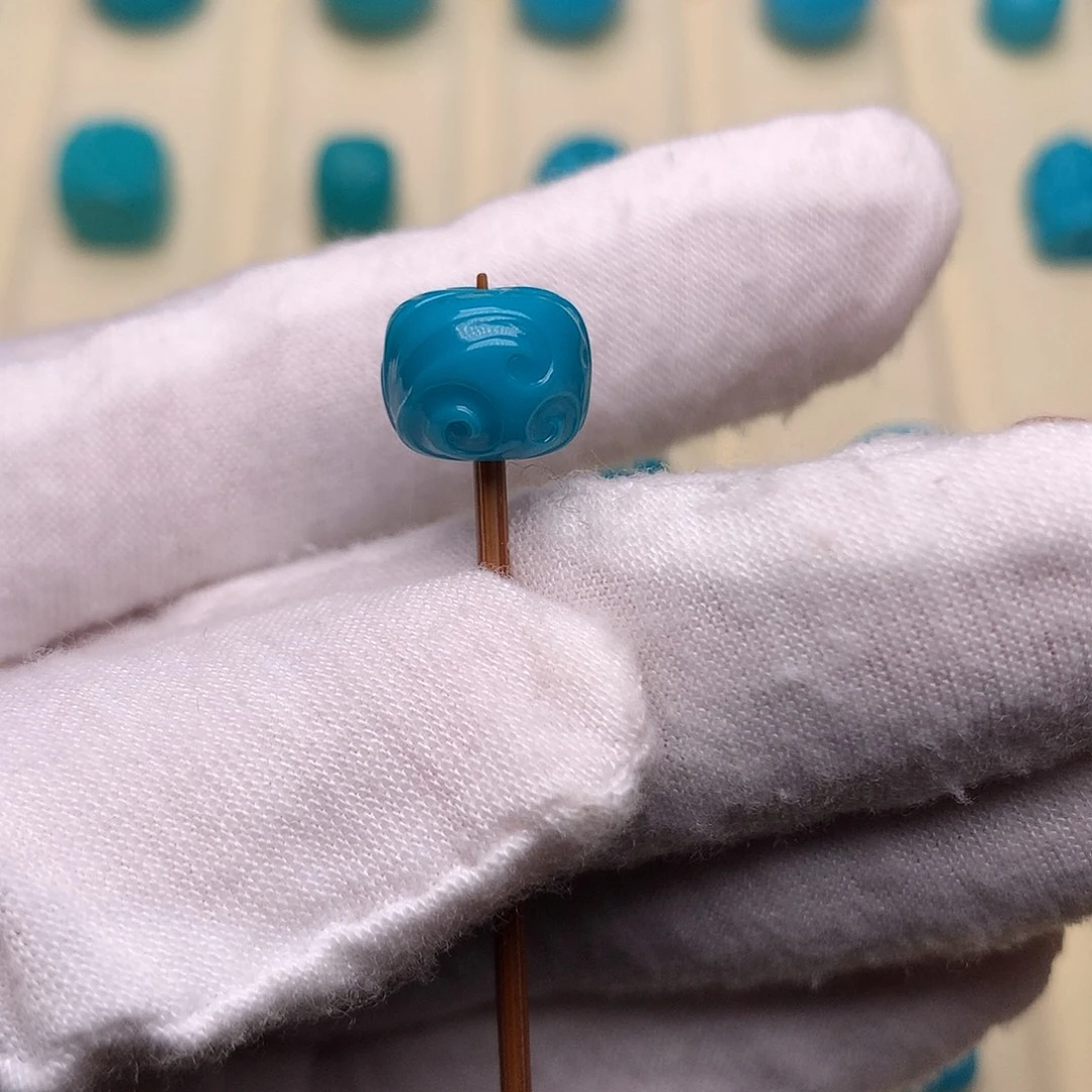 绿松石未镶嵌绿松石博古10.6