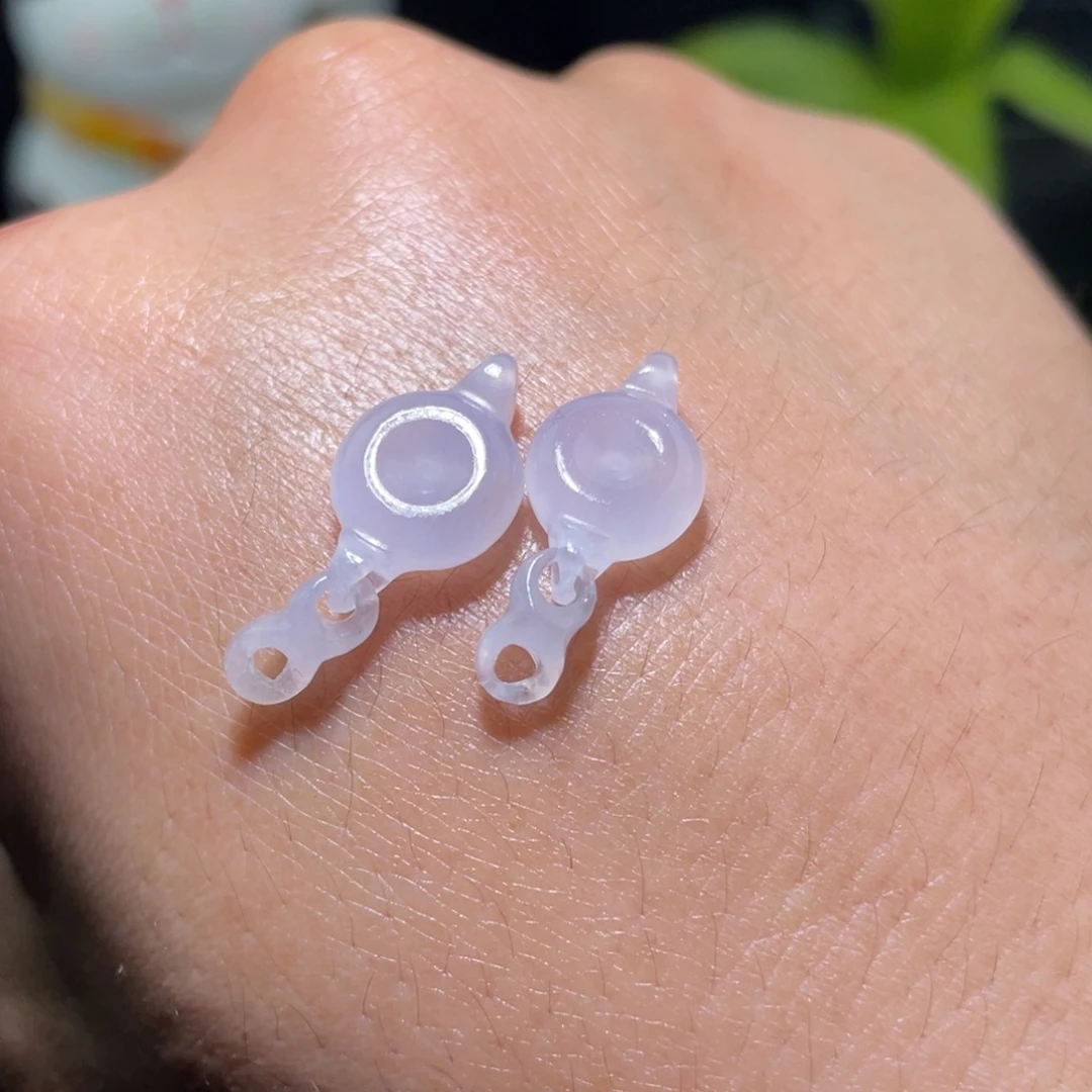 定制翡翠未镶嵌耳饰