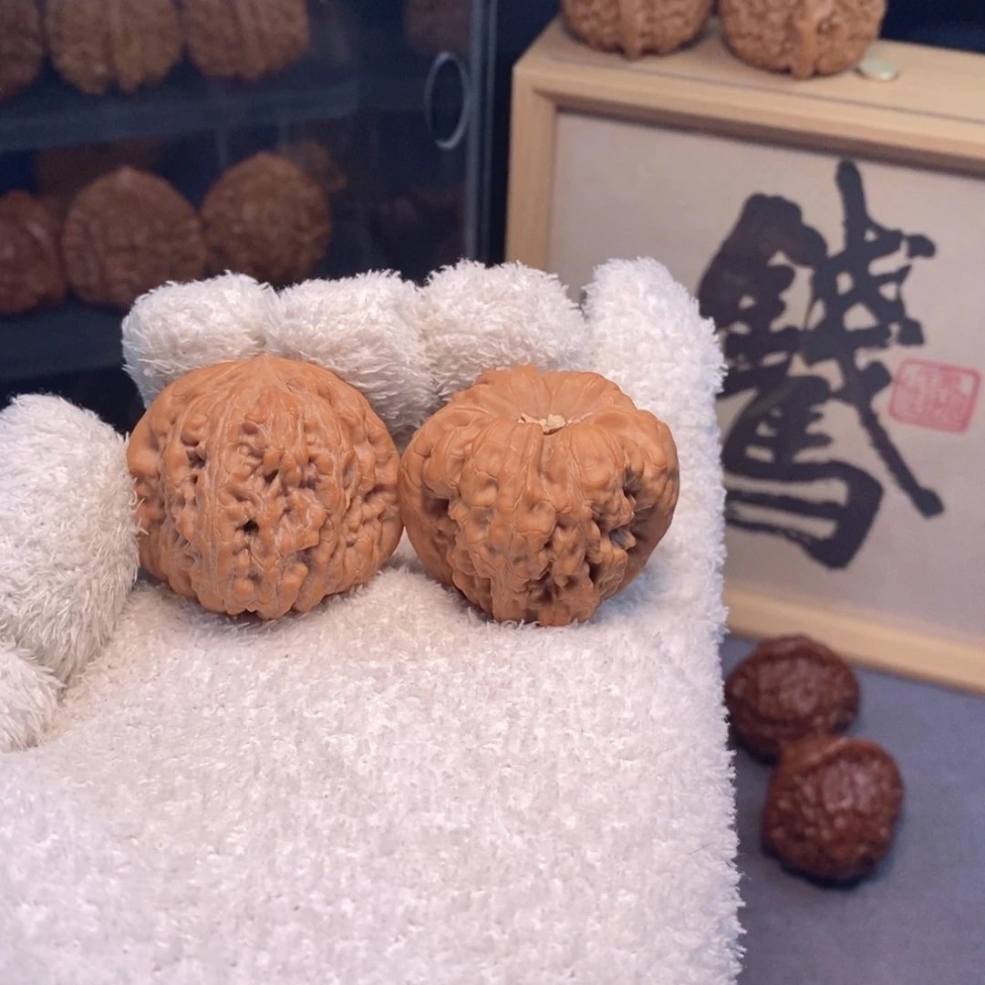 把件文玩核桃走色快速系列38尺平谷凹底