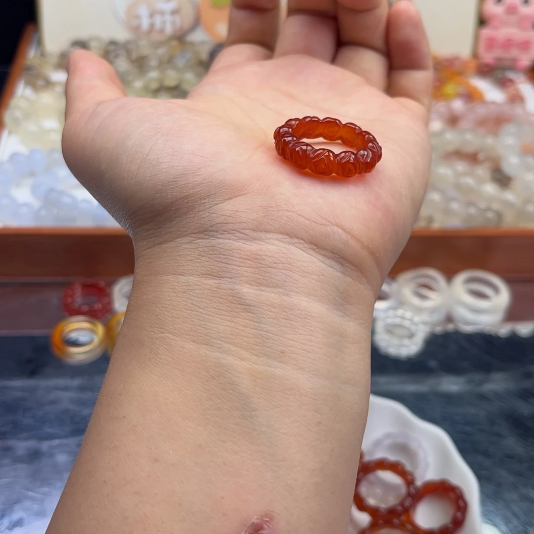 戒指未镶嵌玛瑙/玉髓6号18.1