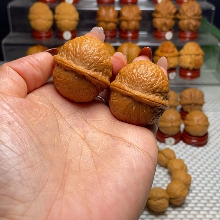 把件文玩核桃14蛇皮球
