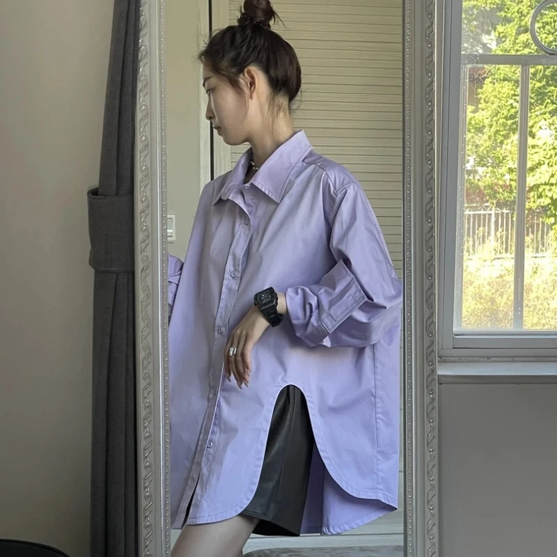 2025春季高级感百搭衬衫女新款慵懒风宽松休闲显瘦上衣时尚百搭女