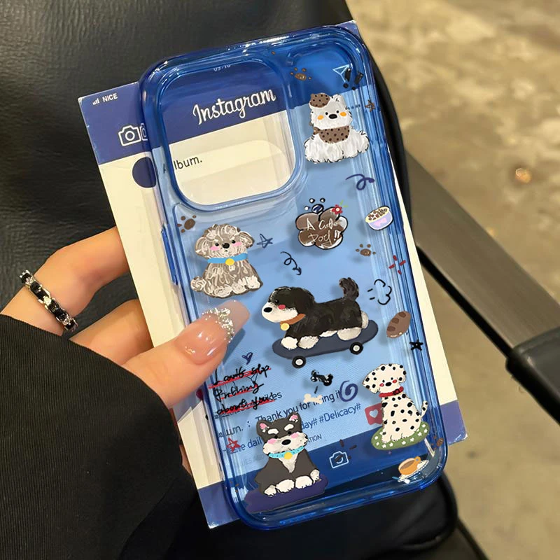 可爱小狗适用iPhone16苹果17/14_15PROMAX软胶13手机壳12防摔11X