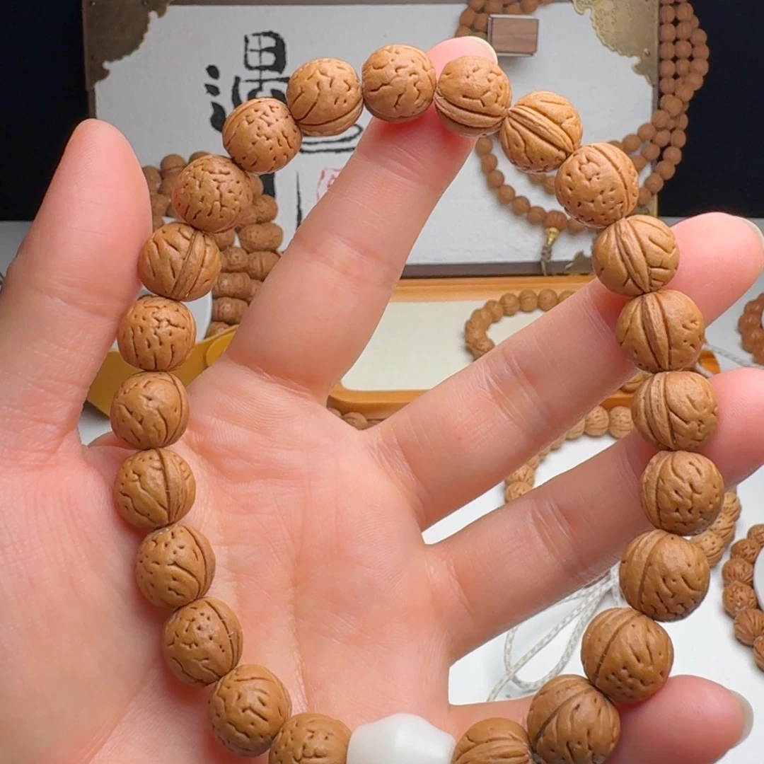 手串桃核12➕一字脐手持