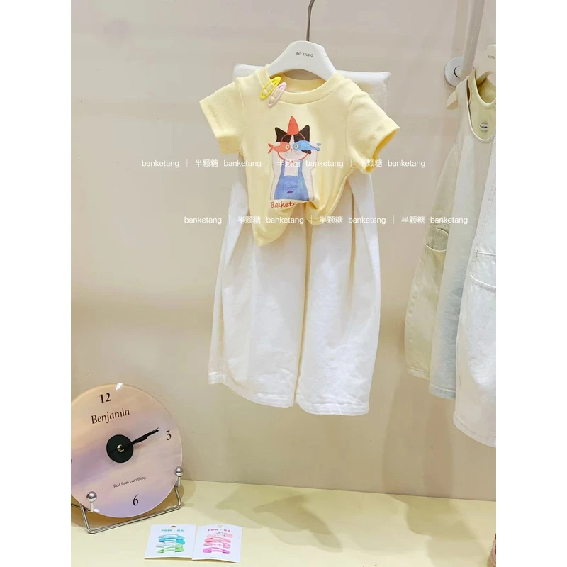 【清仓 no退no还】儿童卡通小猫短袖T恤  51090