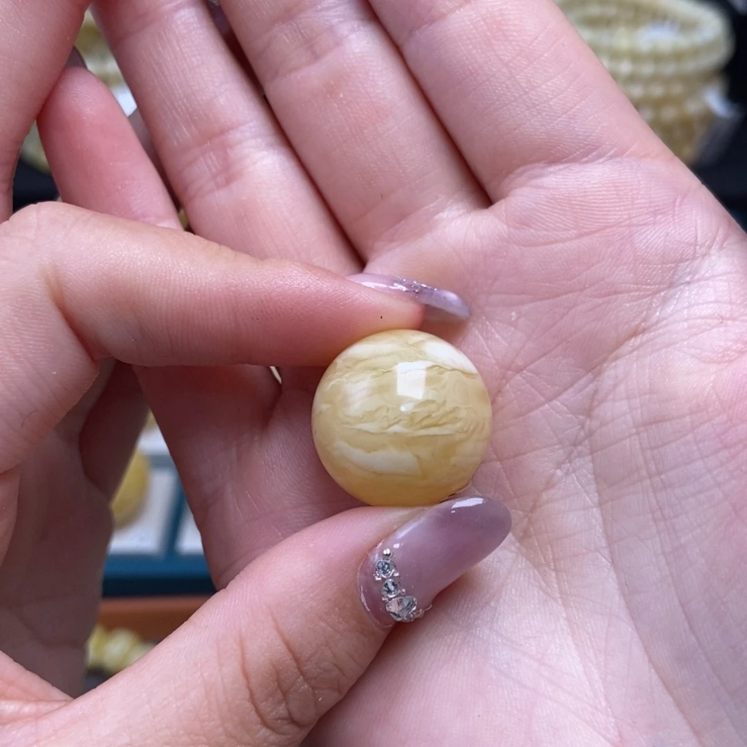 蜜蜡未镶嵌珠宝奇石19.1mm