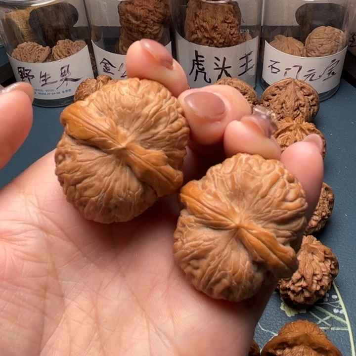 文玩核桃把件36平谷元宝