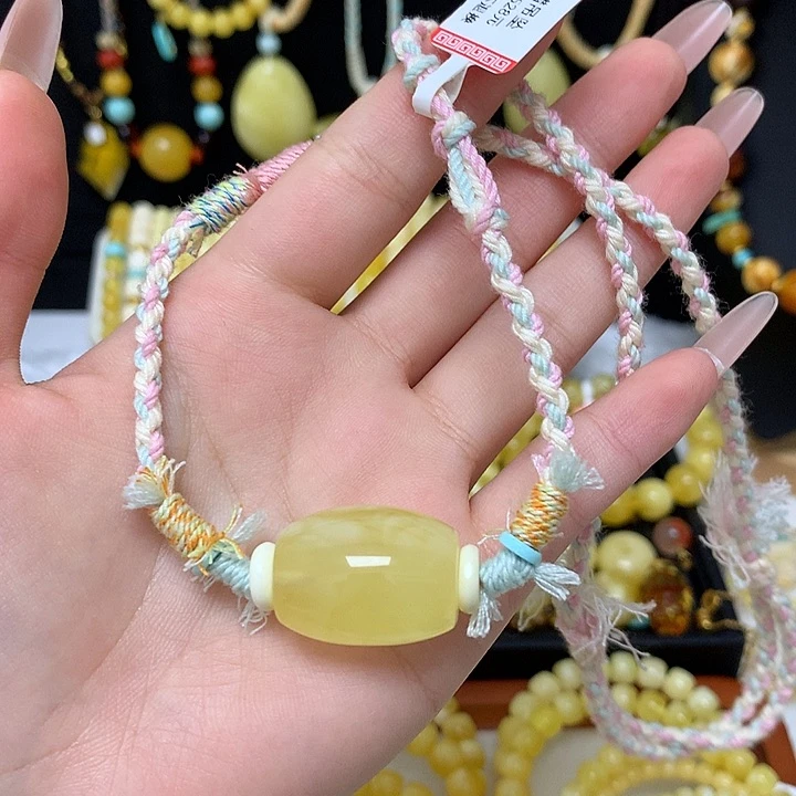 手链蜜蜡未镶嵌蜜蜡吊坠项链