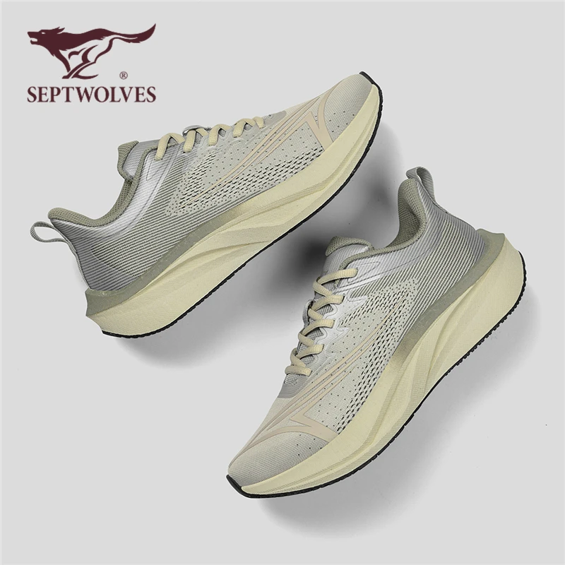 七匹狼官方正品跑步鞋男秋季休闲公路运动超轻减震马拉松专业跑鞋