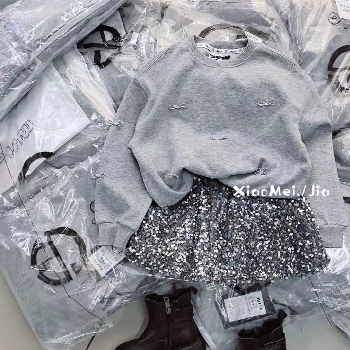 1816儿童蝴蝶结亮片套装