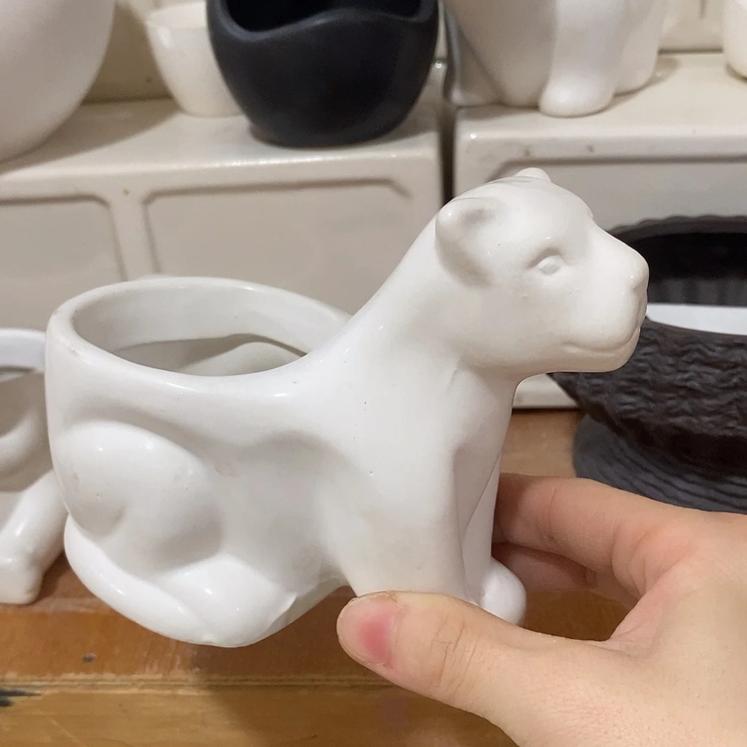 陶杯子陶盆有孔 瑕疵介意勿拍