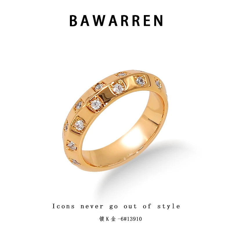 Bawarren 13910-【飞碟】精致小众优雅戒指