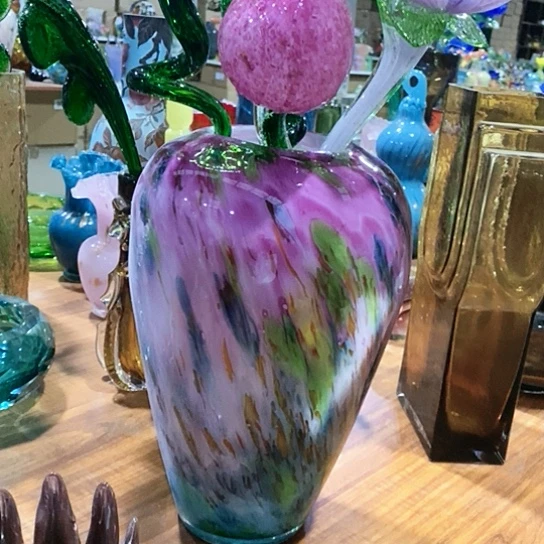 琉璃芬****2花瓶高31厘米口径11厘米