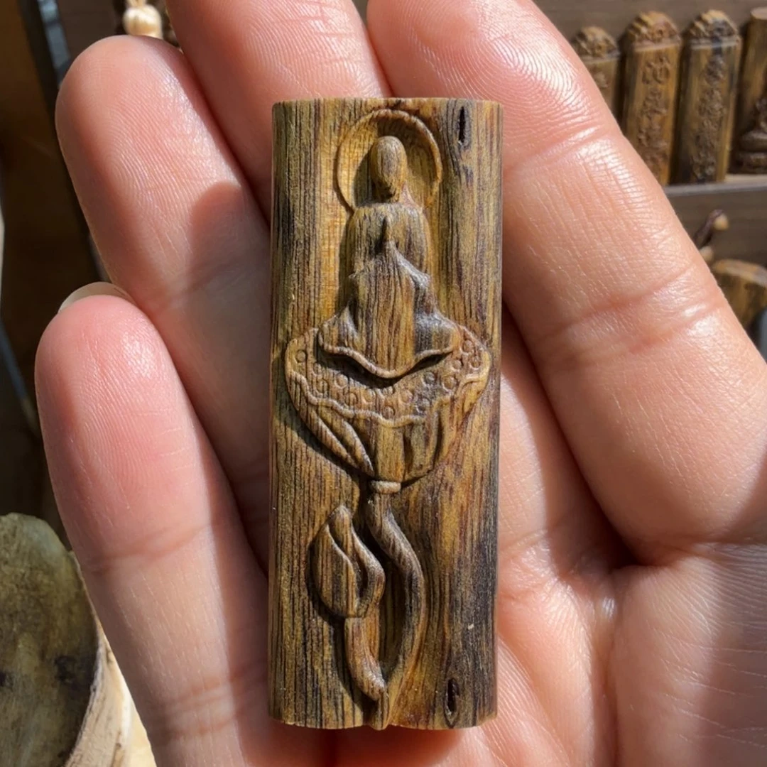 沉香碎屑沉香白棋楠块料无相佛6.2克