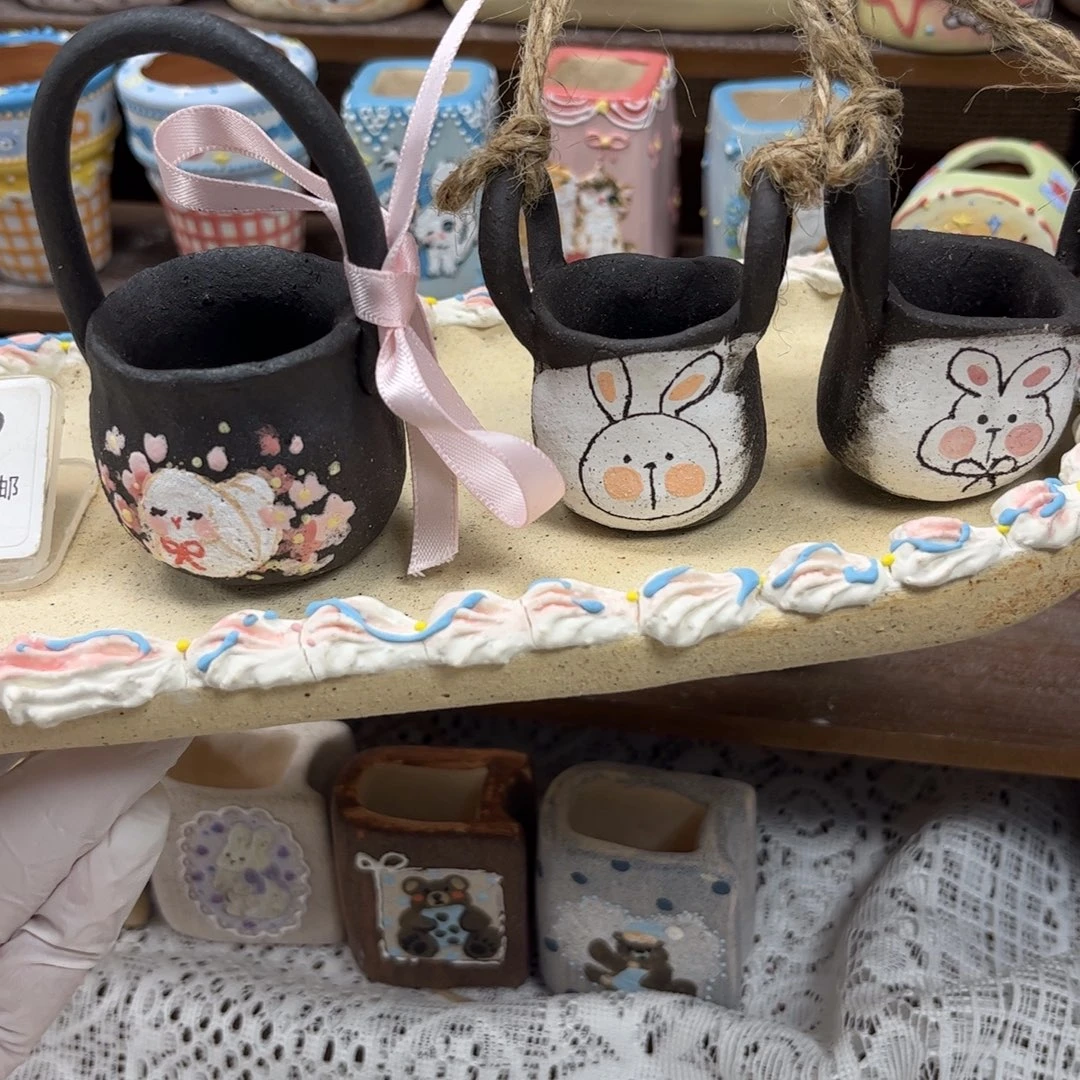 多***肉109篮子花盆打包手绘