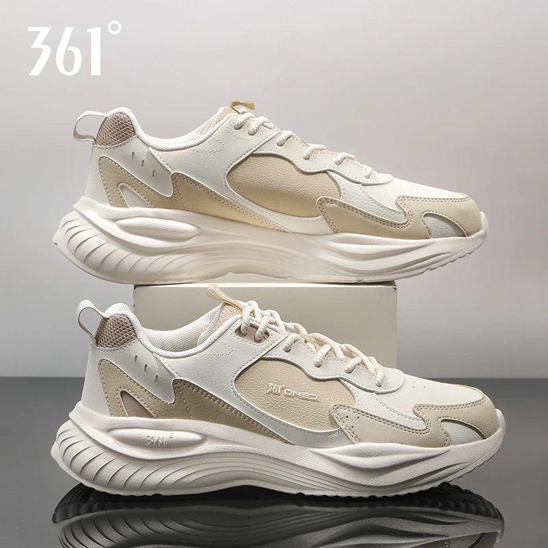 361°男鞋2025新款中帮百搭休闲运动鞋子361度秋季软底减震老爹鞋