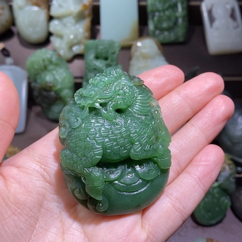 【闪购商品】和田玉未镶嵌把件七****达定制