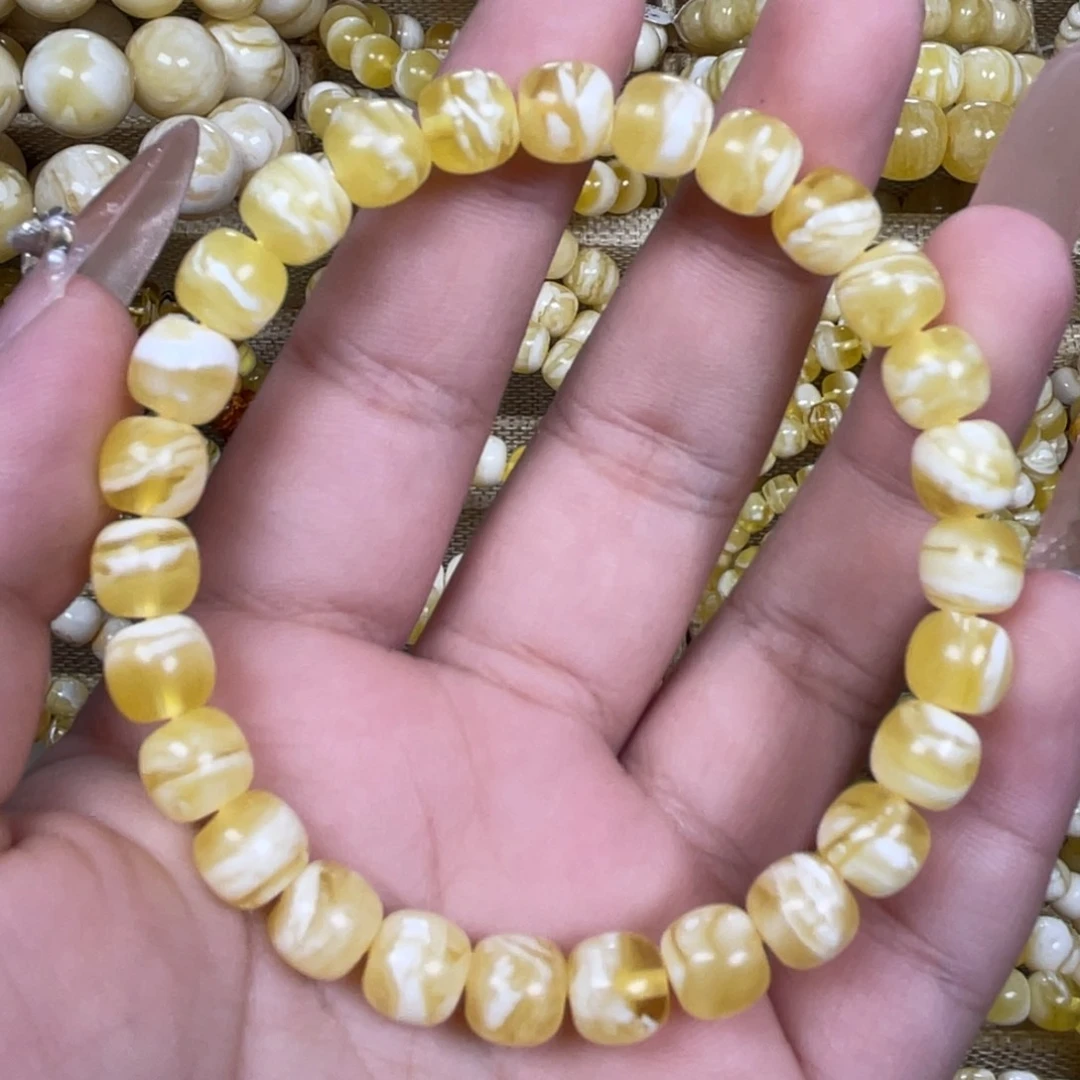 手绳琥珀未镶嵌7.5m