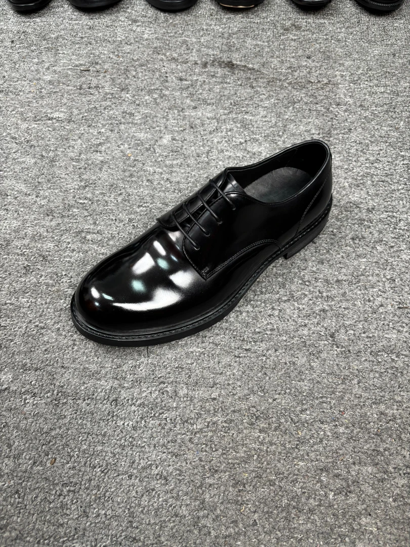 德比V底   高货休闲真皮手工男鞋商务鞋 固特异制鞋工艺系带