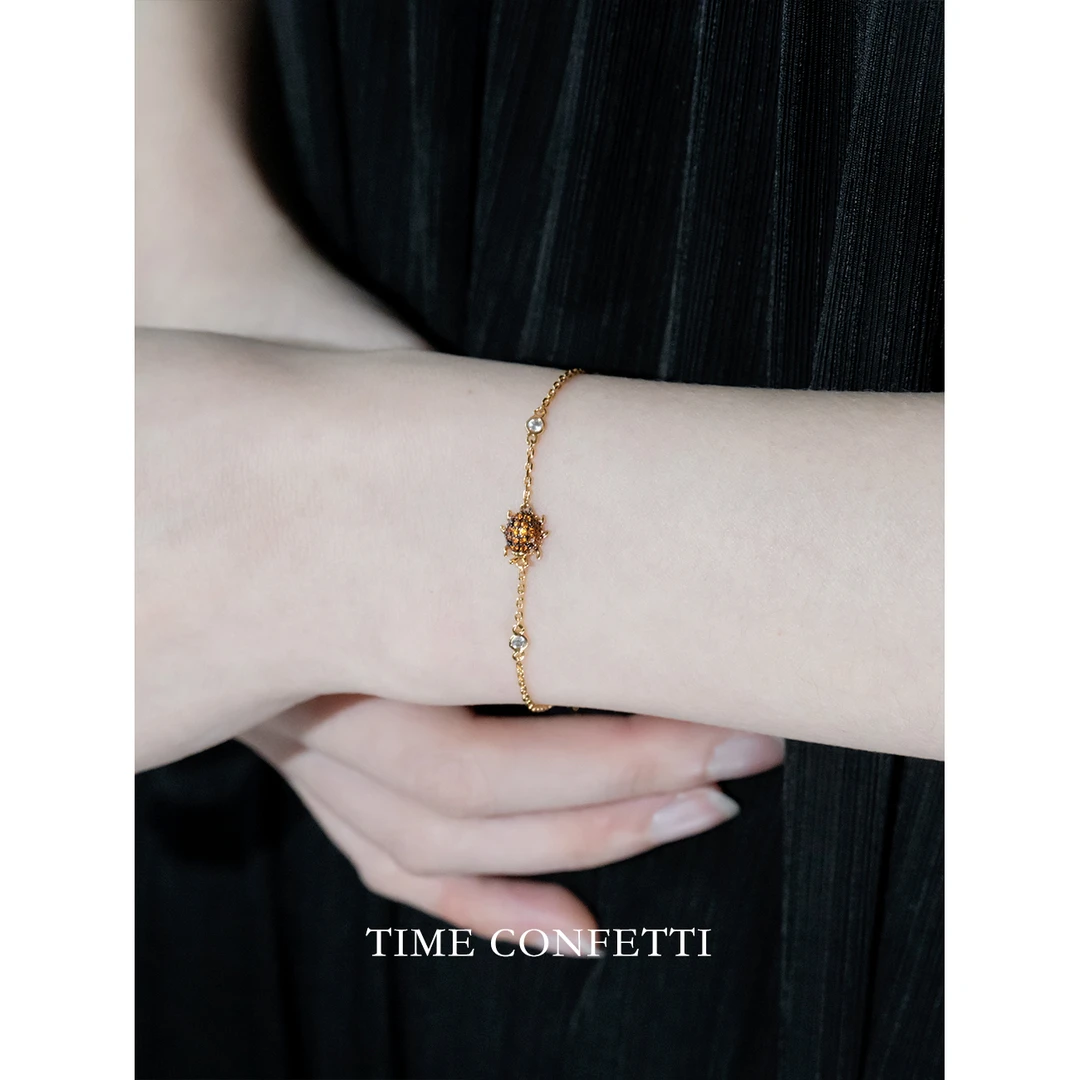 黄铜手链 镀K金【孙二娘】瓢虫-童趣气质法式简约百搭手链TC 10500