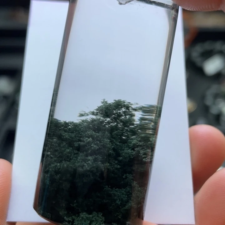 未镶嵌水晶颈饰绿幽灵聚宝柱子定制