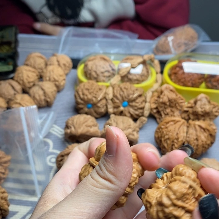 吊坠文玩核桃37肚39加双开蛤蟆头