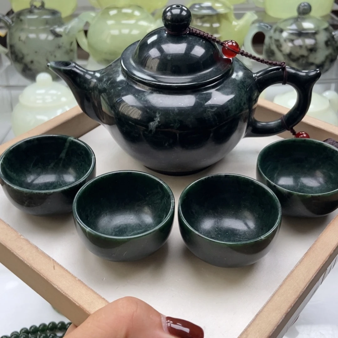 未镶嵌蛇纹石玉壶