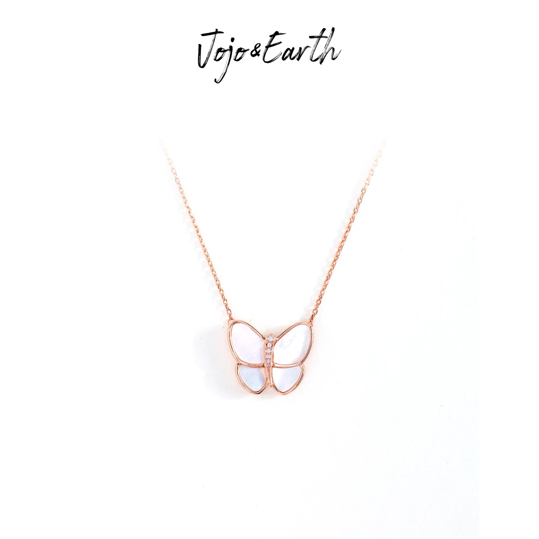 铜合金项链 A52 梵宝宝 镭射蝴蝶 轻奢气质个性百搭 时尚项链