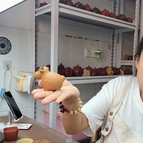 段泥茶案羊茶宠茶宠