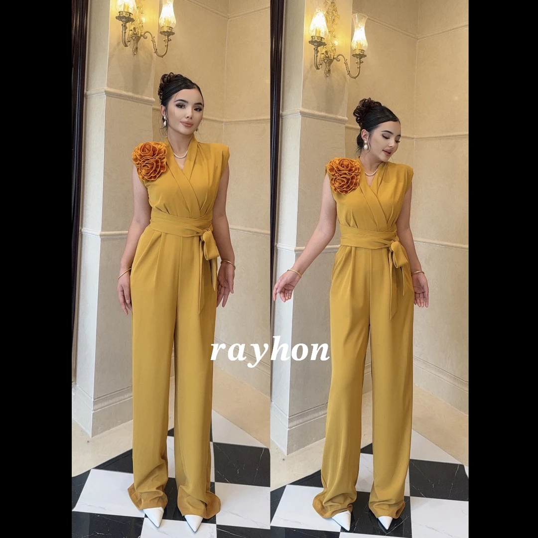 Rayhon连体裤显瘦连体衣通勤风直筒裤垂感阔腿裤设计感裤子