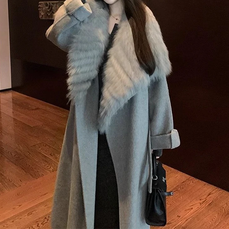 2025秋冬新爆款双面呢大衣女中长轻奢名媛高级感显气质呢外套百搭