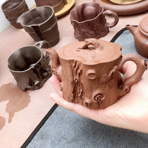 茶壶紫砂全手工制作的手工制作