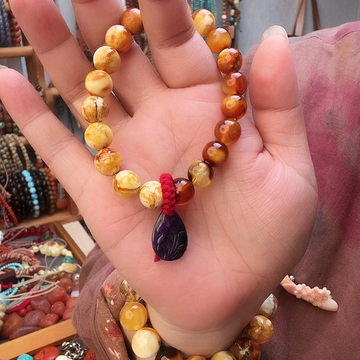 南红玛瑙手链未镶嵌快****?