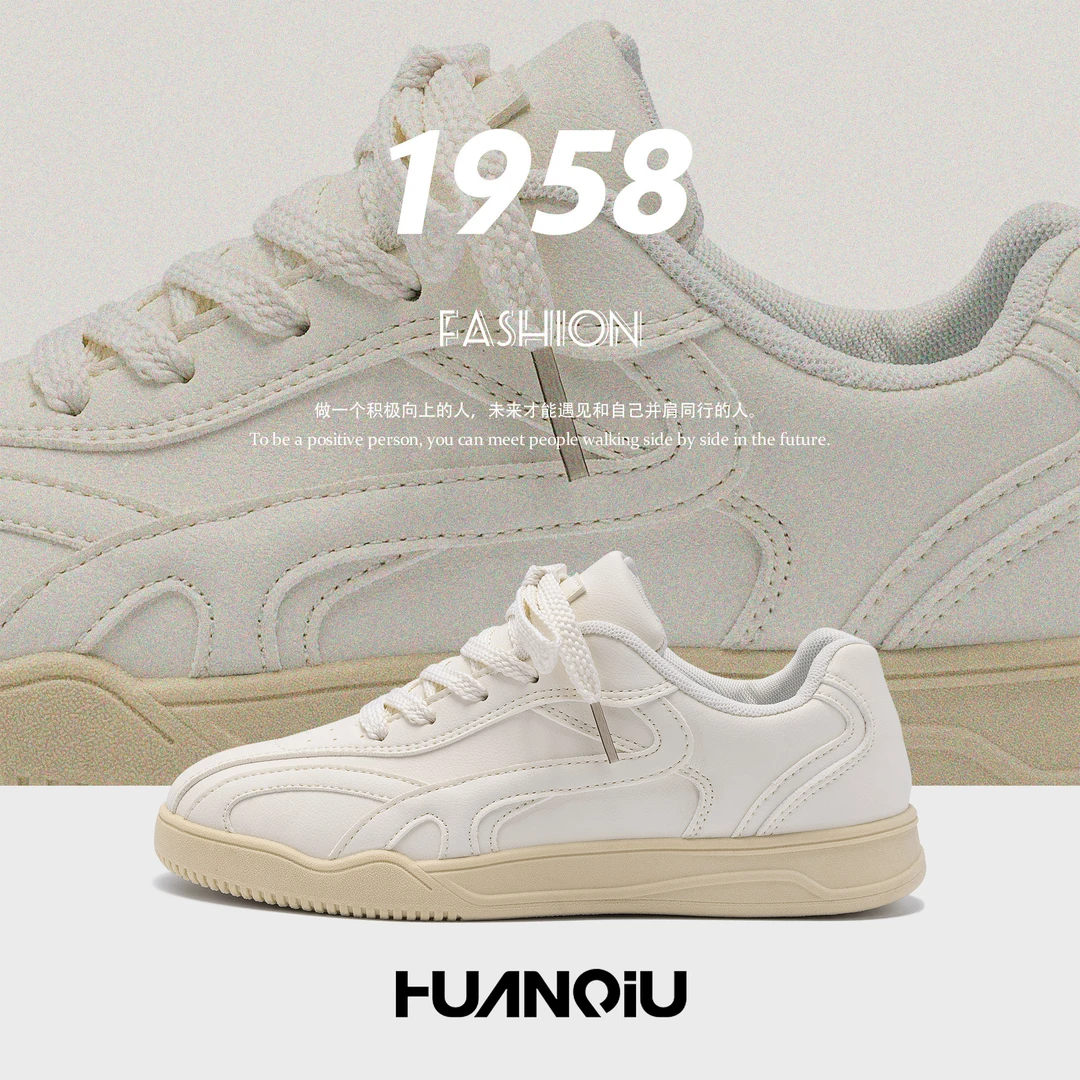 环球德训鞋女2025春季新款ins百搭平底鞋子女休闲潮流复古板鞋女