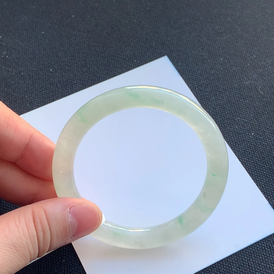 翡翠未镶嵌手镯27号