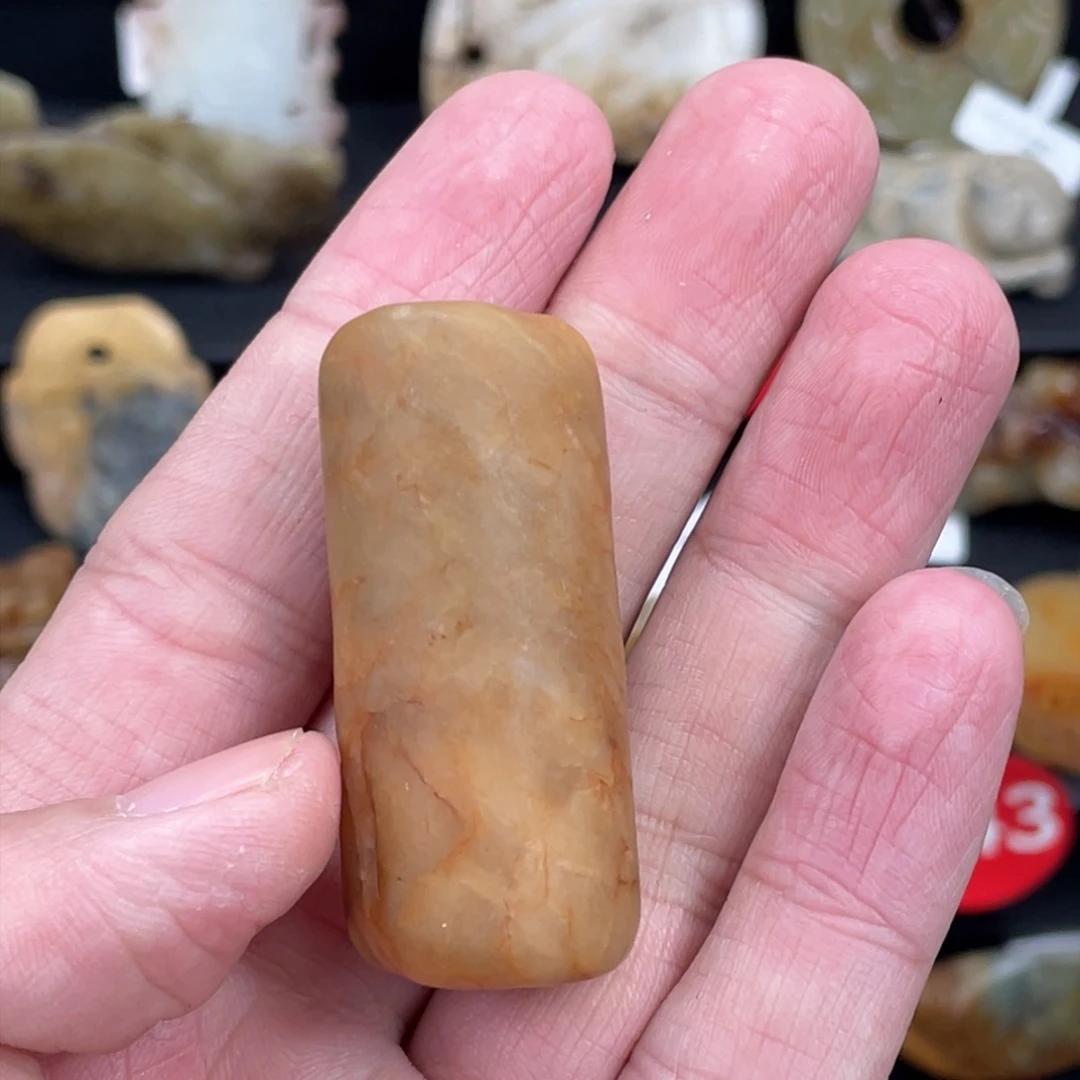 和田玉（糖玉）颈饰未镶嵌福**也