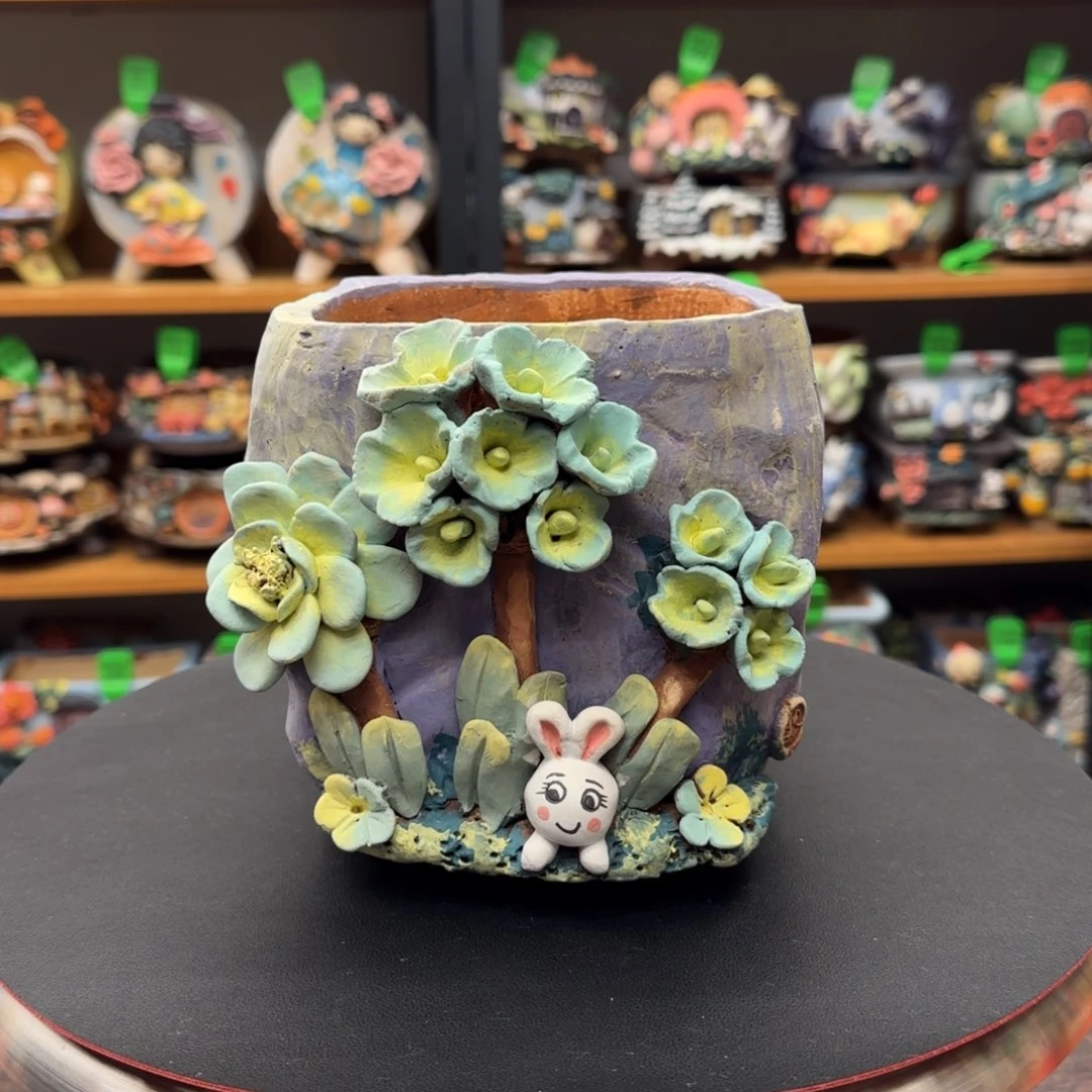 【闪购商品】陶瓷@***姐粗陶手捏