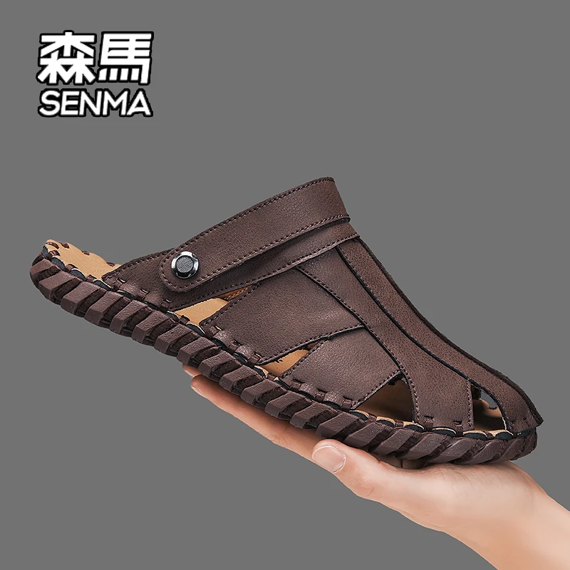 SENMA/森马凉鞋男款2025新款夏季防滑外穿潮流休闲凉拖开车沙滩鞋