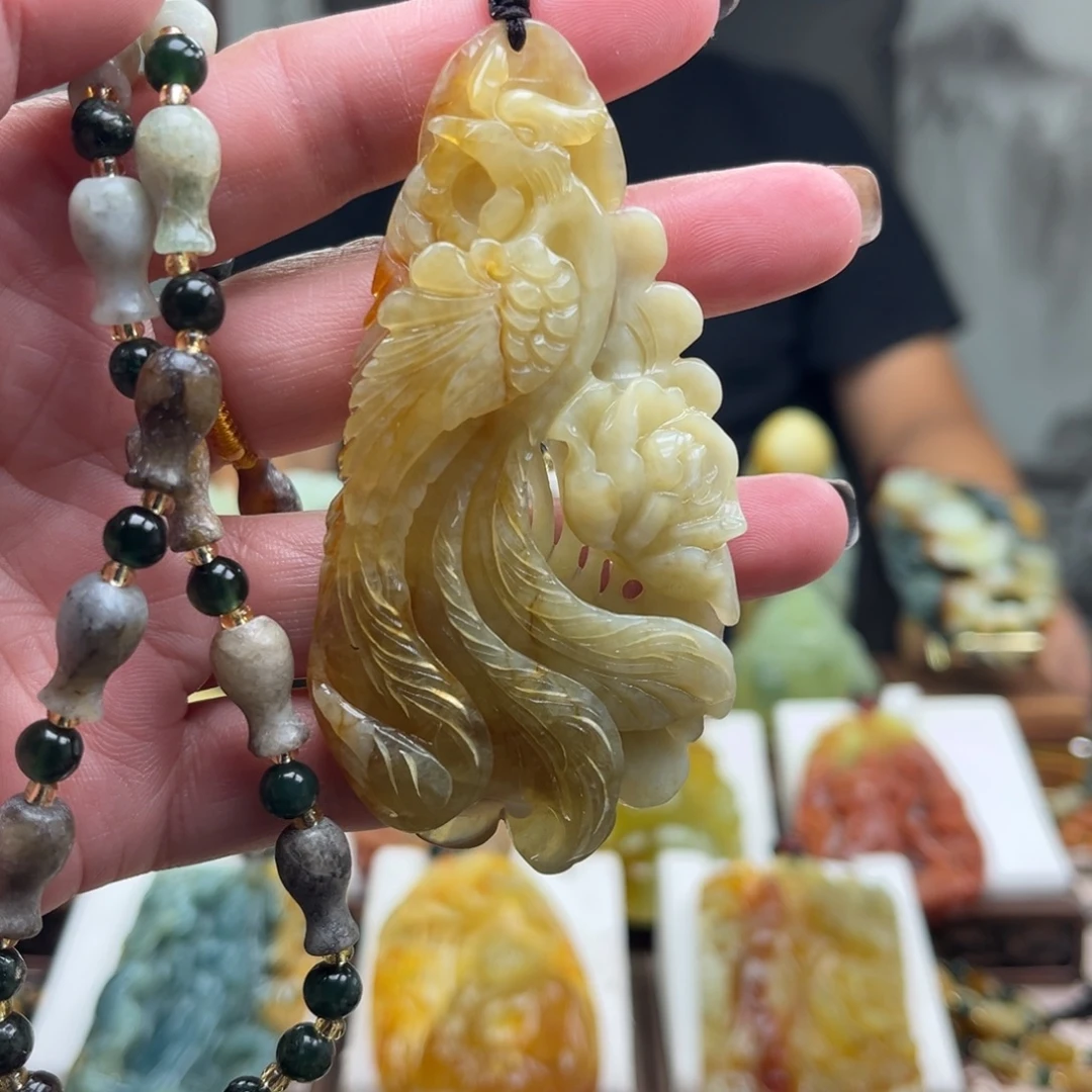 岫玉未镶嵌挂件挂件