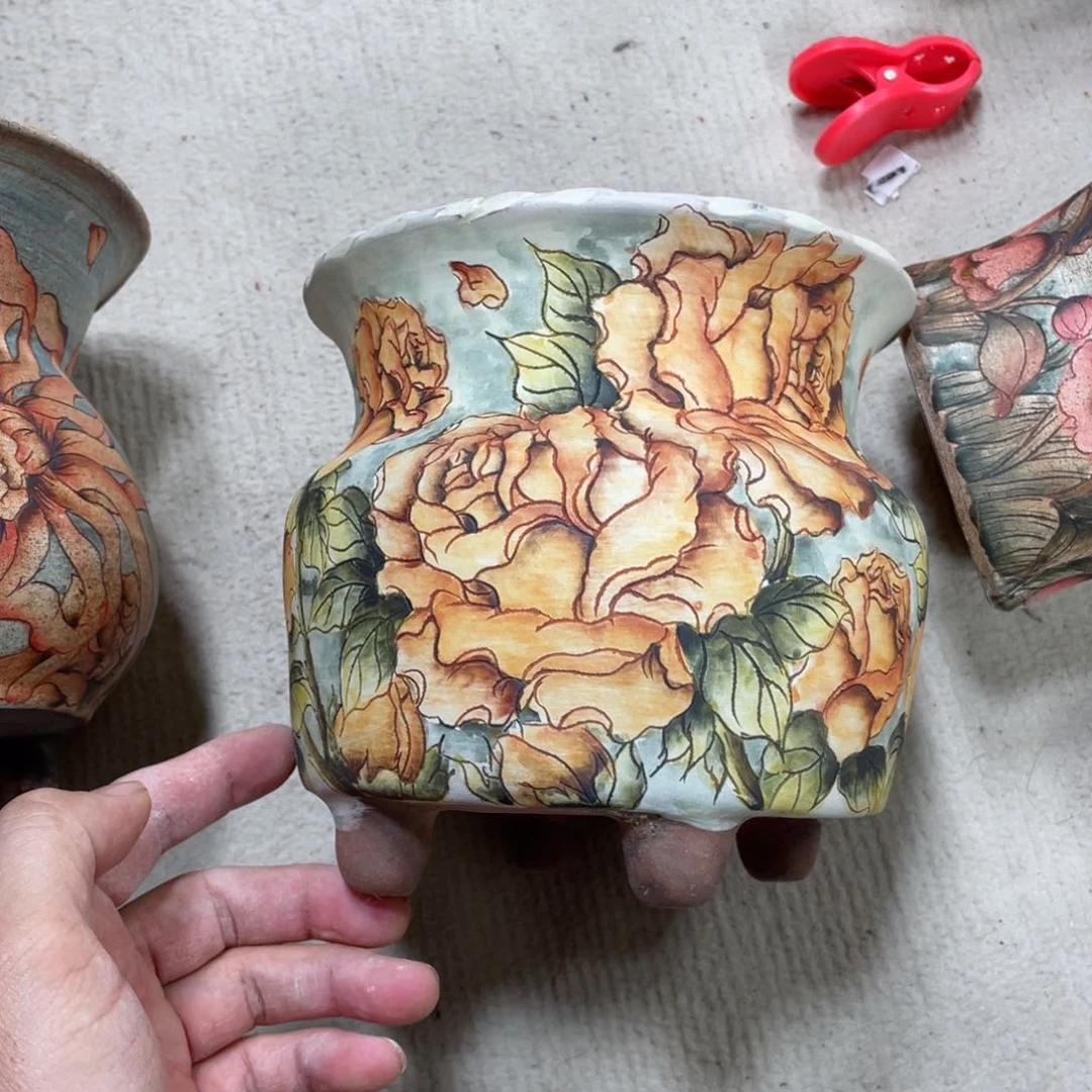 紫砂花盆?***孩陶瓷多肉花盆精品