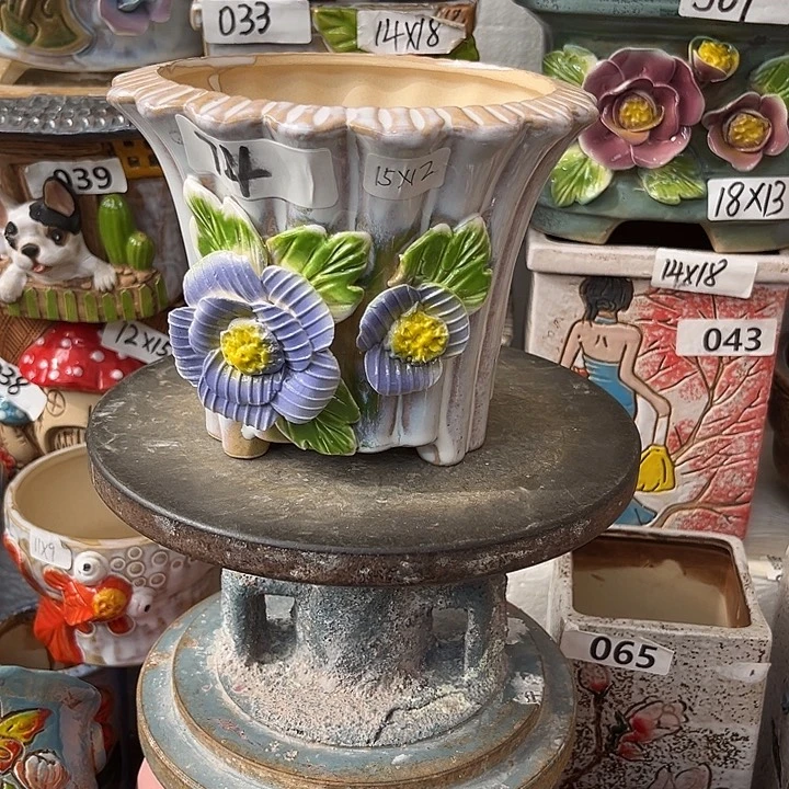 粗陶材质多肉花盆