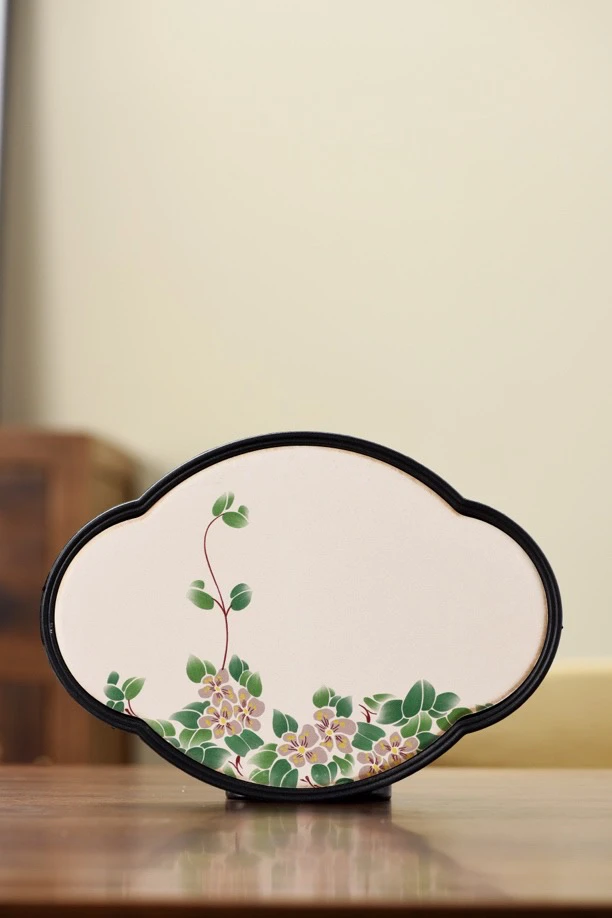 山茶花吸水密胺茶盘