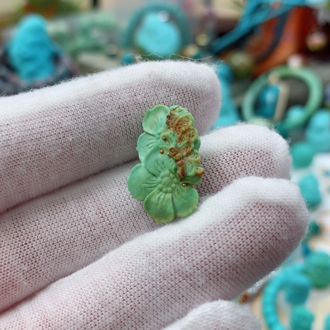 绿松石珠宝奇石未镶嵌